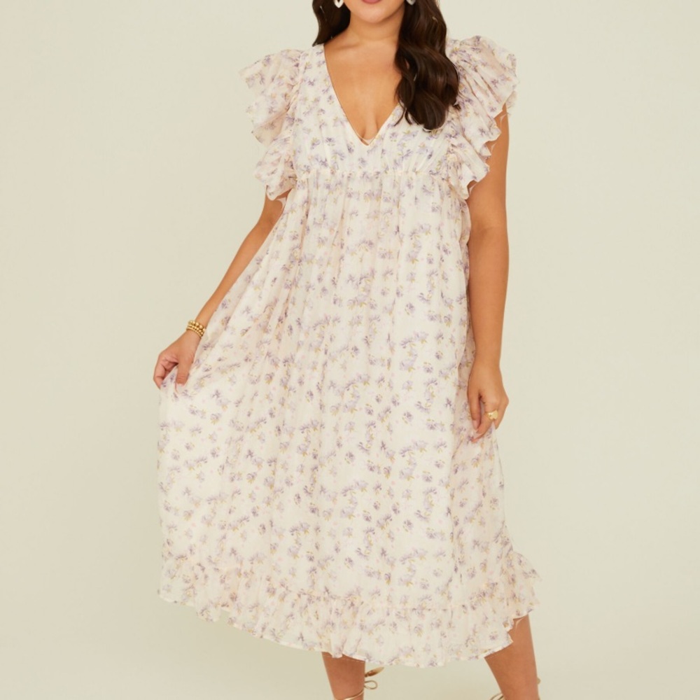 NEW Arula Monica Floral Maxi Dress Plus Size C / 3X NWT